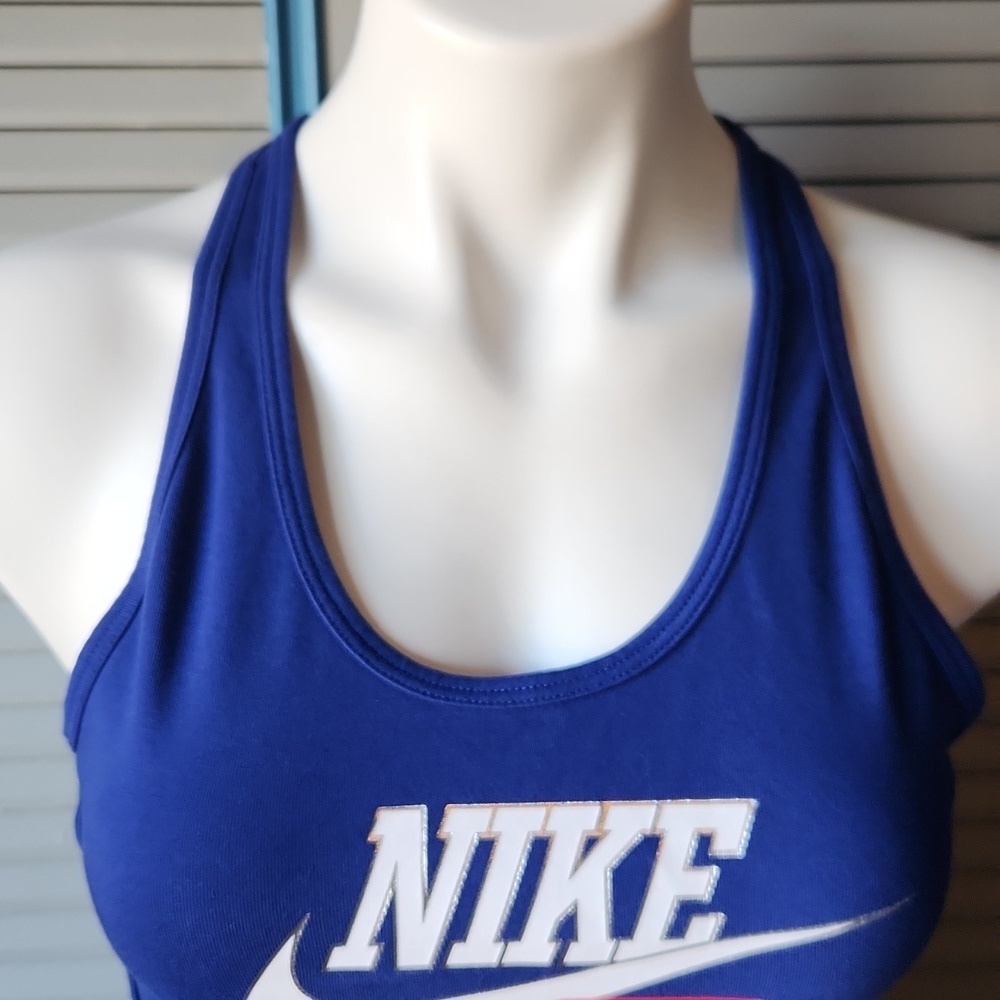 Nike Blue Racerback Tank Top - Picture 3 of 10